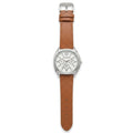 Men’s Luxury Analog Wrist Watch with Leather Strap – Multi-Color Dial