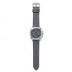 Men’s Luxury Analog Wrist Watch with Leather Strap – Multi-Color Dial