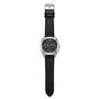 Men’s Luxury Analog Wrist Watch with Leather Strap – Multi-Color Dial