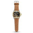 Men’s Luxury Analog Wristwatch with Stylish Dial & Leather-Style Strap