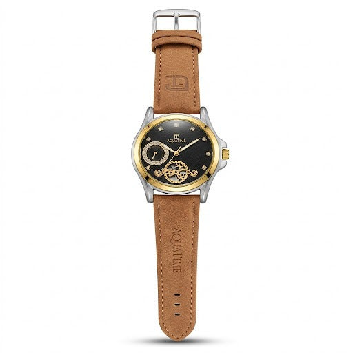 Men’s Luxury Analog Wristwatch with Stylish Dial & Leather-Style Strap
