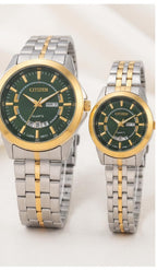 CITIZEN Style Luxury Couple Watches Set – Gold, Two-Tone & Black Quartz Watches