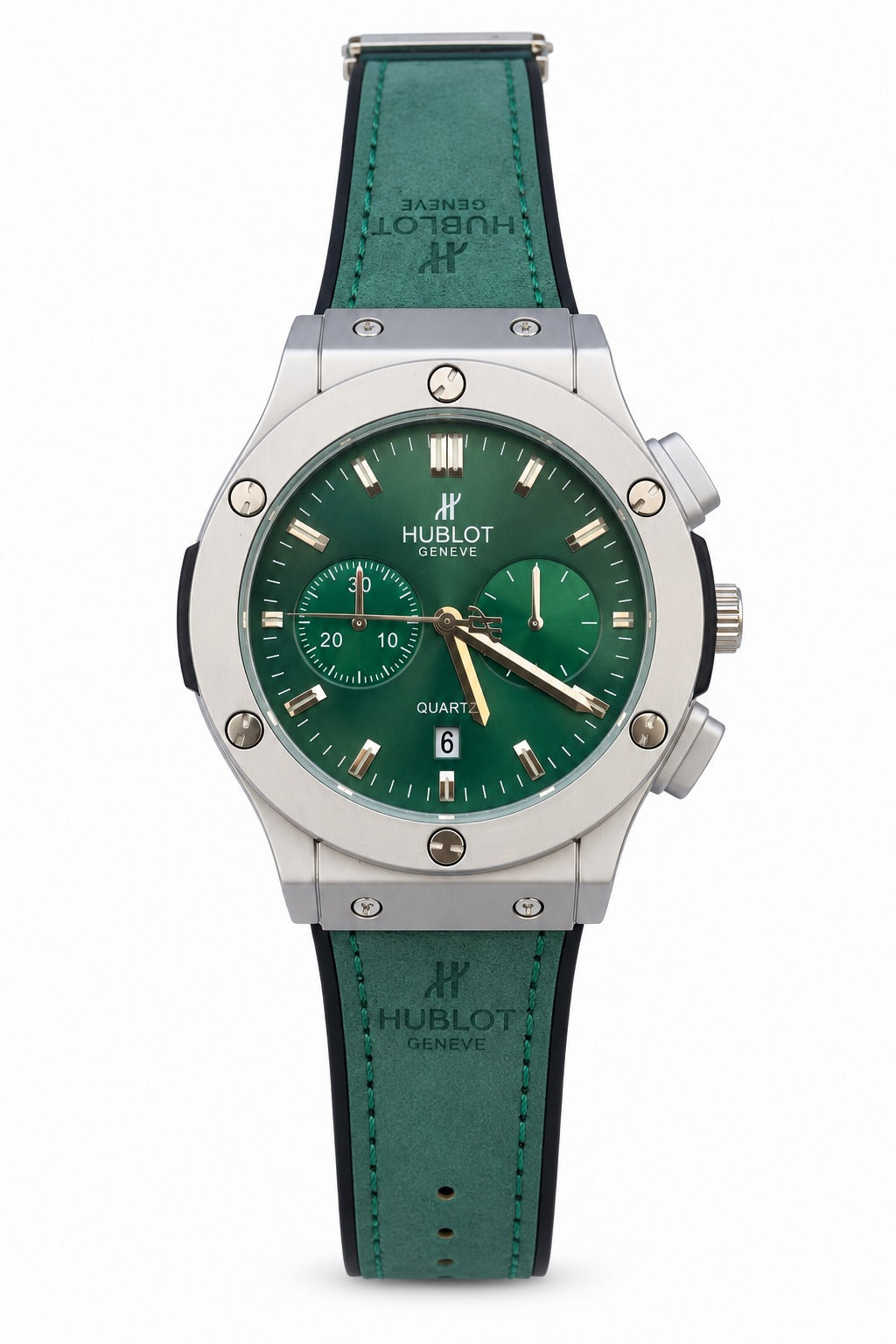Luxury Green Dial Chronograph Style Watch