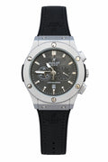Luxury Black & Silver Chronograph Style Watch