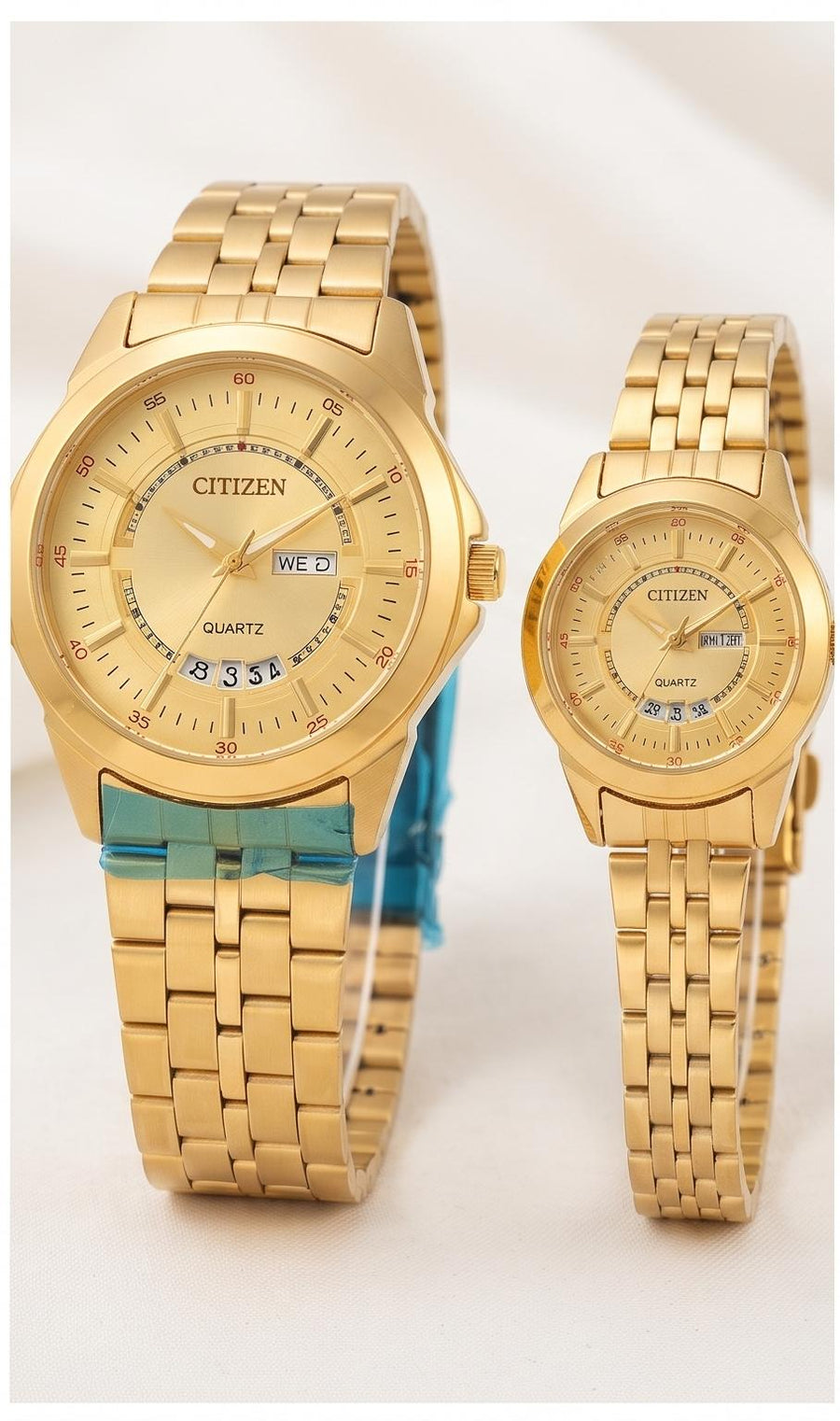 CITIZEN Style Luxury Couple Watches Set – Gold, Two-Tone & Black Quartz Watches