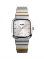 SKMEI Classic Square Two-Tone Silver & Gold Men's Watch