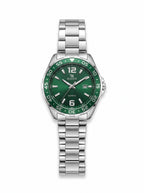 RIZEN Luxury Men's Quartz Watch – Stainless Steel Style with Rotating Bezel