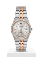 Essential Quartz White Dial Rose Gold Two-Tone Luxury Watch