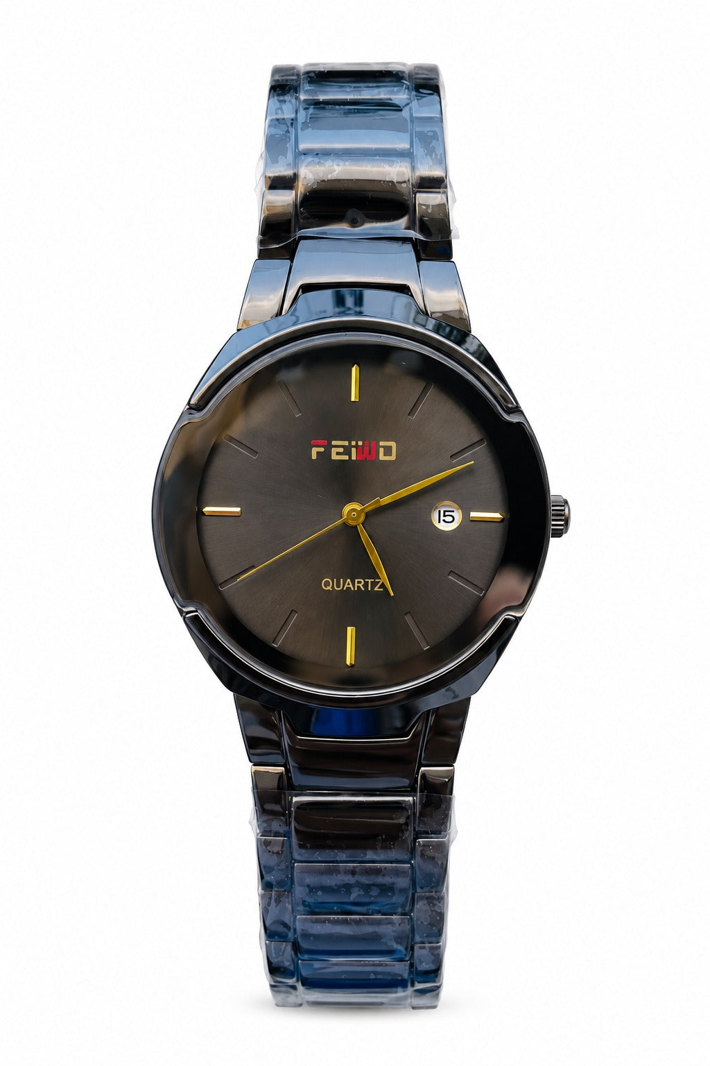 FEIWO Classic Black & Gold Quartz Watch