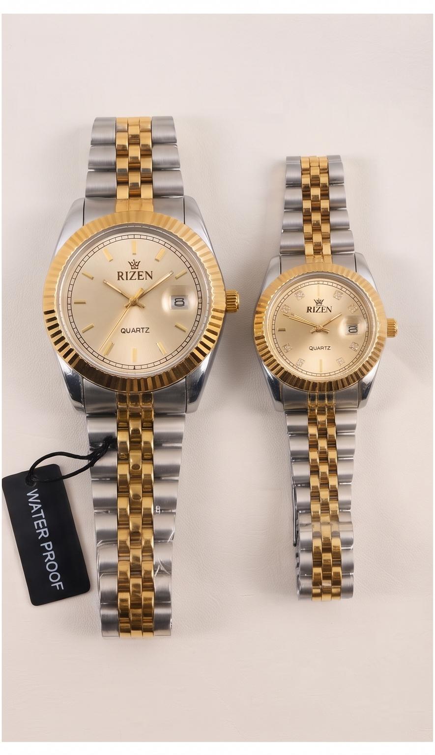 RIZEN Luxury Couple Watches – Elegant Matching Style