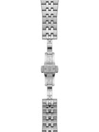 Essential Quartz Black Textured Dial Silver Luxury Watch