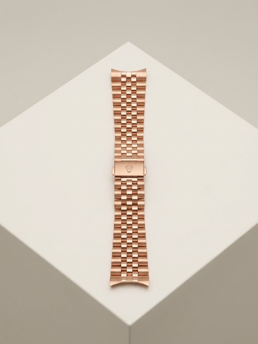 Aurex Royal Rose Gold Textured Dial Luxury Watch