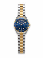 RIZEN Luxury Men's Quartz Watch – Stainless Steel Style with Rotating Bezel