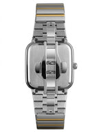 SKMEI Coffee Brown Square Dial Two-Tone Men's Watch