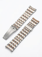 Aurex Men’s Luxury Two-Tone Stainless Steel Watch – Blue Dial