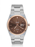 RICK Classic Brown Dial Stainless Steel Watch