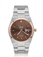 RICK Classic Brown Dial Stainless Steel Watch