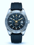 Rolex-Style Men's Luxury Gold Tone Watch