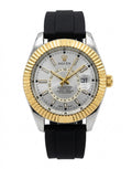 Rolex-Style Men's Luxury Gold Tone Watch