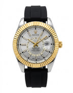 Rolex-Style Men's Luxury Gold Tone Watch