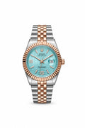 Aurex Ice Blue Dial Rose Gold Two-Tone Luxury Watch