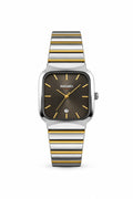 SKMEI Coffee Brown Square Dial Two-Tone Men's Watch