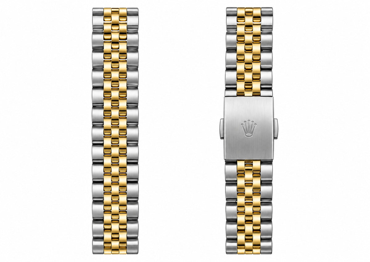 Luxury Gold & Silver Men’s Watch – Premium Two-Tone Stainless Steel Bracelet