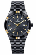 Luxury Black & Gold Men’s Watch – Premium Stainless Steel Design