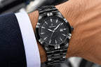 Luxury Black & Gold Men’s Watch – Premium Stainless Steel Design