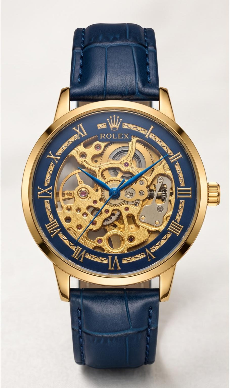 Luxury Gold Skeleton Automatic Watch