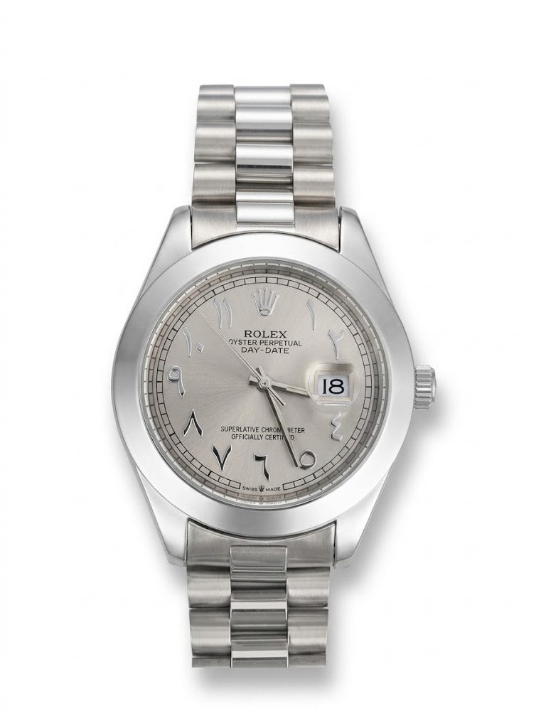Men’s Classic Silver Luxury Watch – Silver Dial & Stainless Steel Bracelet