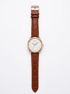 Belleda Classic Rose Gold Leather Watch
